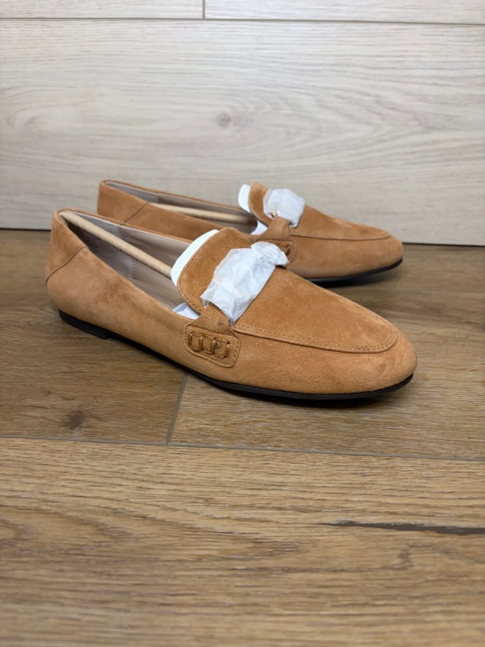 Giani Bernini Women's Beckhamm Suede Tailored Loafers Brown Size 5M
